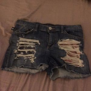 Jeans with American Flag peeking-a-boo